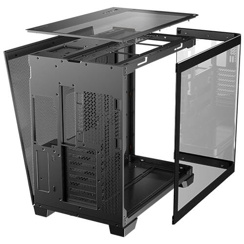 Antec C8 Curve Wood Full Tower Black, Transparent, Wood