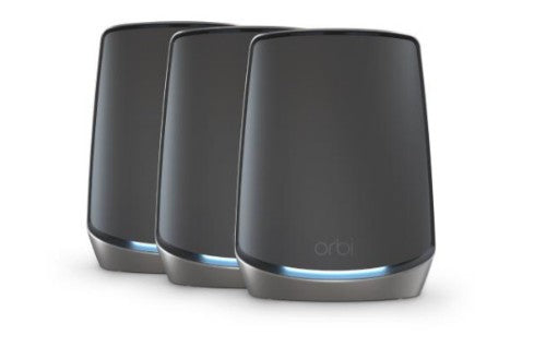 NETGEAR Orbi 860 AX6000 WiFi System black edition Tri-band (2.4 GHz / 5 GHz / 5 GHz) Wi-Fi 6 (802.11ax) 4 Internal