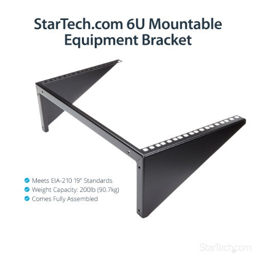 StarTech.com Vertical Wall-Mount Server Rack - Solid Steel - 6U