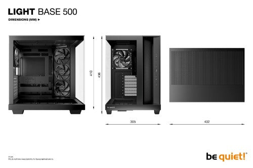 be quiet! Light Base 500 Midi Tower Black