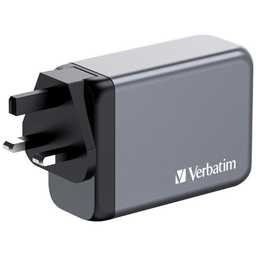Verbatim GNC-240 GaN Charger 240W with 1 x USB-C 140W /1 x USB-C 100W / 1 x USB-C 65W / 1 x USB-A QC 3.0 (EU/UK/US)