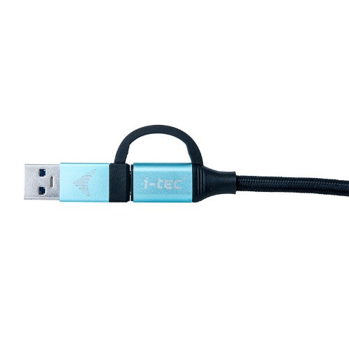 i-tec USB-C Cable to USB-C with Integrated USB 3.0 Adapter
