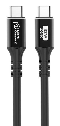 Microconnect USB3.2CC025 USB cable USB 3.2 Gen 2x2 0.25 m USB C Black