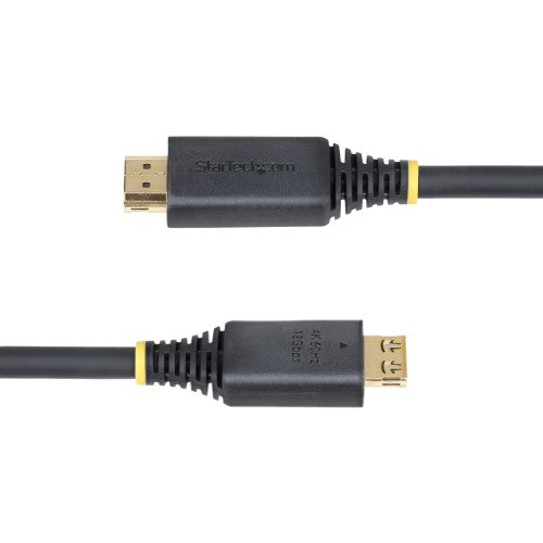 StarTech.com 15ft (4.5m) High Speed HDMI Cable with Gripping Connectors, 4K 60Hz/1440p 144Hz, HDR10/HDCP 2.2/ARC, 18Gbps, UHD HDMI 2.0 Cord for TV/Monitor/Display, TPE Jacket