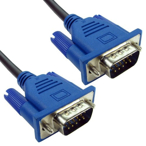 Cables Direct CDEX-LPLZ-01BL VGA cable 1 m VGA (D-Sub) Black, Blue
