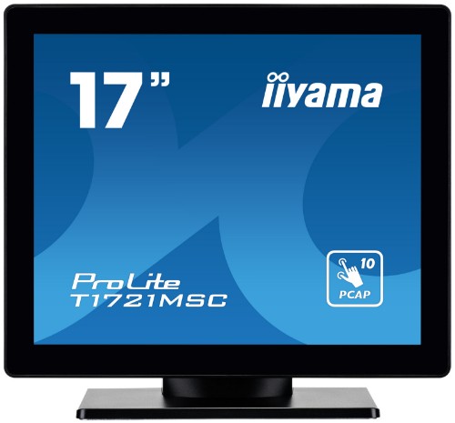iiyama ProLite 17" touchscreen featuring 10 touch points and PCAP technology