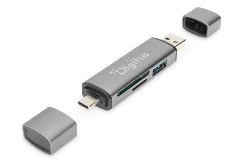 Digitus Dual card reader & hub USB-C / USB-A