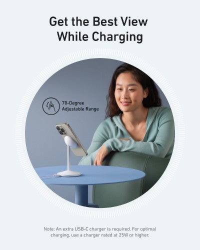 Anker MagGo Headphones, Headset, Smartphone, Smartwatch White USB Wireless charging Fast charging Indoor