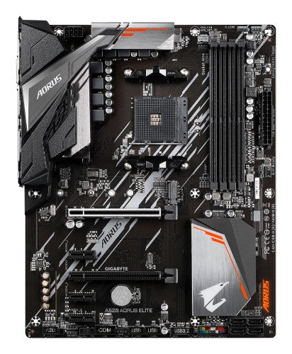 GIGABYTE A520 AORUS ELITE Motherboard - Supports AMD Ryzen 5000 Series AM4 CPUs, 5+3 Phases Pure Digital VRM, up to 4733MHz DDR4 (OC), PCIe 3.0 x4 M.2, GbE LAN, USB 3.2 Gen2