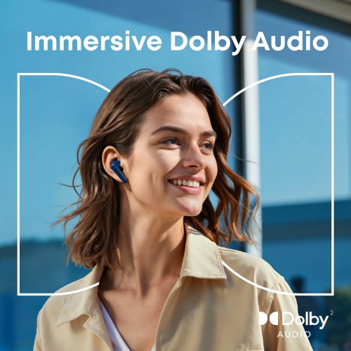 Soundcore Liberty 5 Wireless Noise Cancelling Earbuds, Blue