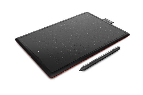 Wacom One graphic tablet Black, Red 2540 lpi 216 x 135 mm USB