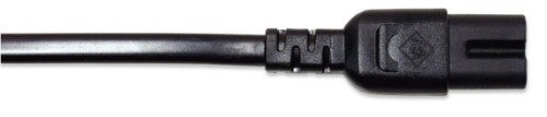 Manhattan Power Cord/Cable, Euro 2-pin (CEE 7/16) plug to C7 Female (figure of eight), 1.8m, 2.3A, Black, Lead, Lifetime Warranty