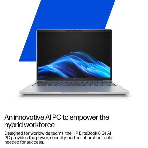 HP EliteBook 8 G1i 14 inch Notebook AI PC Wolf Pro Security Edition Intel Core Ultra 5 225U Laptop 35.6 cm (14") WUXGA 16 GB DDR5-SDRAM 512 GB SSD Wi-Fi 6E (802.11ax) Windows 11 Pro Silver