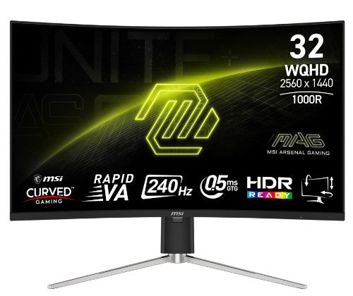 MSI MAG 325CQRXF E2 computer monitor 80 cm (31.5") 2560 x 1440 pixels Wide Quad HD LED Black