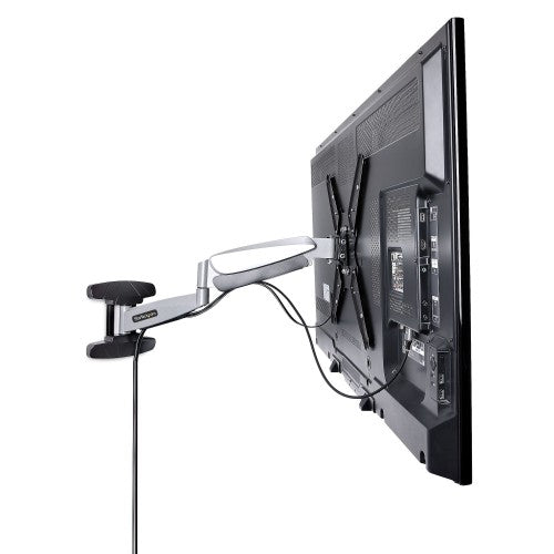 StarTech.com VESA TV Wall Mount, Adjustable Full Motion TV Wall Mount For 23"-55" Displays, Slim TV Mounting Bracket Supports 66lb (30kg), Extendable/Tilting/Swivel TV Wall Mount
