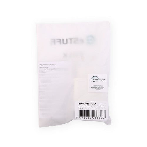 eSTUFF ES637035-BULK mobile device charger Smartphone White AC Fast charging Indoor