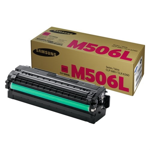 Samsung CLT-M506L/ELS/M506L Toner cartridge magenta high-capacity, 3.5K pages ISO/IEC 19752 for Samsung CLP-680