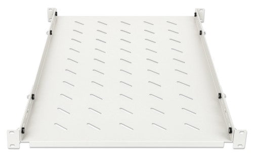 Intellinet 19" Fixed Shelf (adjustable), 1U, 750mm shelf depth, 750 to 950mm adjustable rail depth, Max 20kg, Grey, Lifetime warranty