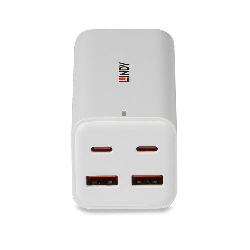 Lindy 100W 4-Port USB Type A & C GaN Charger