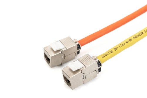 Digitus CAT 6A Keystone module, shielded with intelligent cable manager, set (24 pieces)