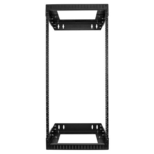 StarTech.com 24U 19" Wall Mount Network Rack - Adjustable Depth 12-20" 2 Post Open Frame Server Room Rack for AV/Data/ IT Communication/Computer Equipment/Switch w/Cage Nuts & Screws