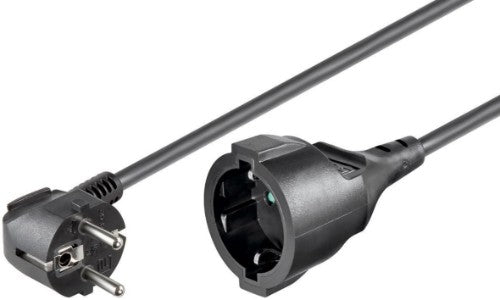 Microconnect PE140500 power cable Black 5 m Power plug type E+F Schuko