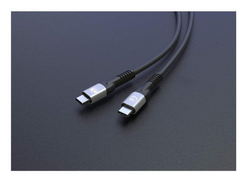 Manhattan Fast USB-C to USB-C Cable (240W), 2m, 240W Laptop Charging + High-Speed Data & Video, Works with ALL Laptops (Note additional USB-C 240W wall charger needed), 40 Gbps Ultra-Fast Transfers, Extra-Long Reach for Desk or Floor Sockets, 3 year Warra