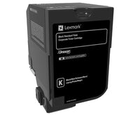 Lexmark 74C2SKE Toner-kit black return program Project, 7K pages for Lexmark CS 720/725/CX 725
