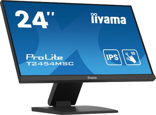 iiyama ProLite 24” P-CAP 10pt touchscreen featuring IPS panel technology and Anti-Glare coating