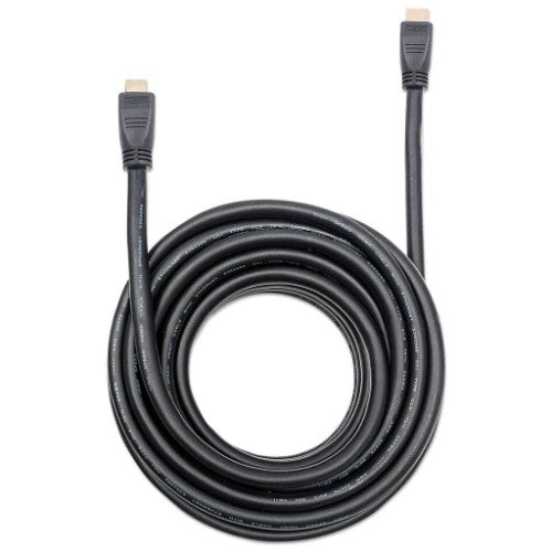 Manhattan HDMI 4K@60Hz Cable with Ethernet - CL3 rated, 10m, Suitable for In-Wall use, For ALL 4K & 1080p/HD uses - when upgrading now or have it ready for when you need it, Male to Male, Black, Ultra HD 4k x 2k, Lifetime Warranty, Premium High Speed