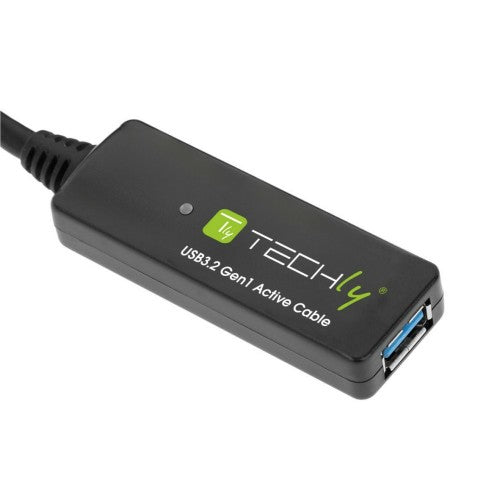 Techly ICUR30100G USB cable USB 3.2 Gen 1 (3.1 Gen 1) 10 m USB A Black