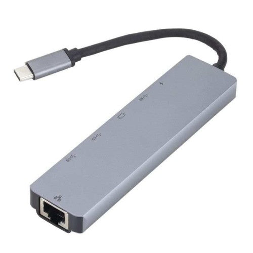 eSTUFF ES623012 laptop dock/port replicator USB 3.2 Gen 1 (3.1 Gen 1) Type-C Grey
