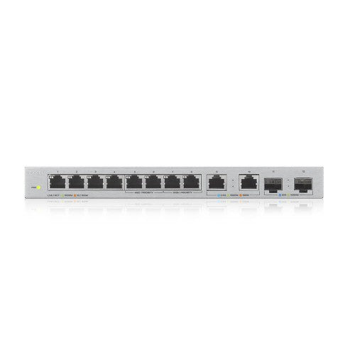 Zyxel XGS1010-12-ZZ0102F network switch Unmanaged Gigabit Ethernet (10/100/1000) Grey