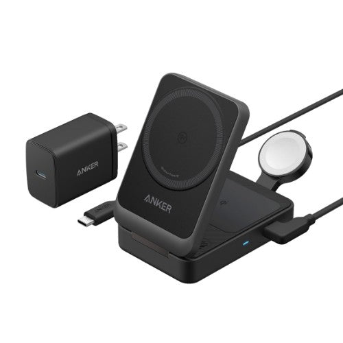 Anker B2557212 mobile device charger Headphones, Mobile phone, Smartwatch Black USB Wireless charging Fast charging Indoor