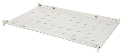 Intellinet 19" Fixed Shelf (adjustable), 1U, 750mm shelf depth, 750 to 950mm adjustable rail depth, Max 20kg, Grey, Lifetime warranty