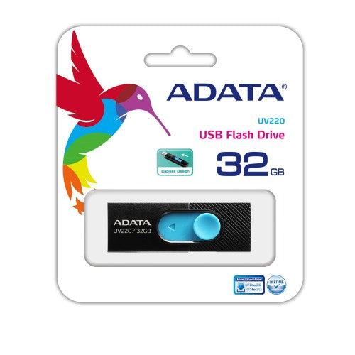 ADATA UV220 USB flash drive 32 GB USB Type-A 2.0 Black, Blue