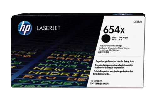 HP CF330X/654X Toner cartridge black, 20.5K pages ISO/IEC 19798 for HP Color LaserJet M 651