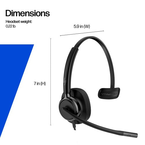 HP Poly Mission 425 Stereo USB Wired Headset (Bulk)