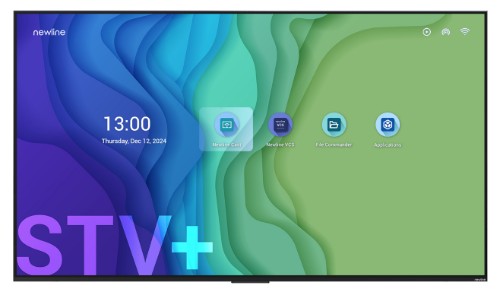 Newline STV+ 43" Digital signage flat panel 109.2 cm (43") LED Wi-Fi 300 cd/m² 4K Ultra HD Black Built-in processor Android 24/7