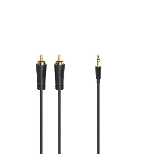 Hama 00205260 audio cable 1.5 m 3.5mm 2 x RCA Black