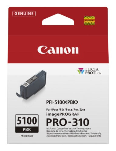 Canon 6952C001/PFI-5100PBK Ink cartridge black pigmented 450 Photos for Canon IPF PRO-310