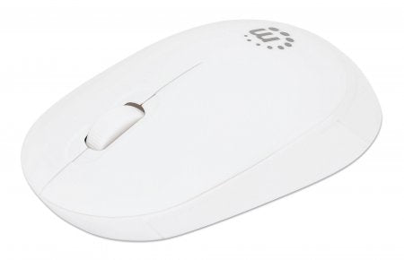 Manhattan Performance III Wireless Mouse, White, 1000dpi, 2.4Ghz (up to 10m), USB, Optical, Ambidextrous, Three Button with Scroll Wheel, USB nano receiver, AA battery (not included), Low friction base, Three Year Warranty