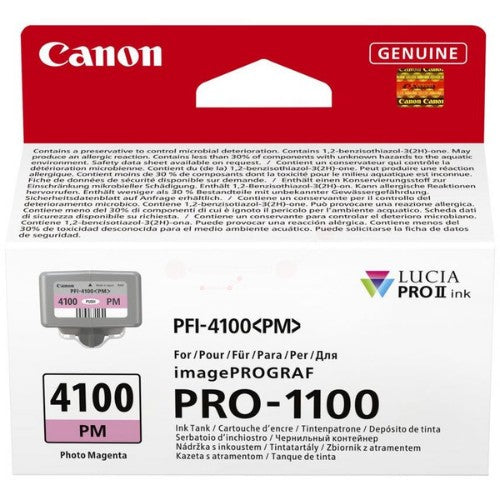 Canon 6782C001/PFI-4100PM Ink cartridge light magenta 80ml for Canon IPF PRO-1100