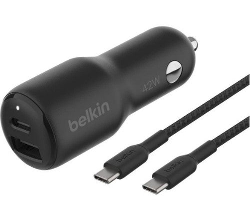 Belkin CCB005btBK Laptop, Smartphone, Tablet Black Cigar lighter Fast charging Indoor