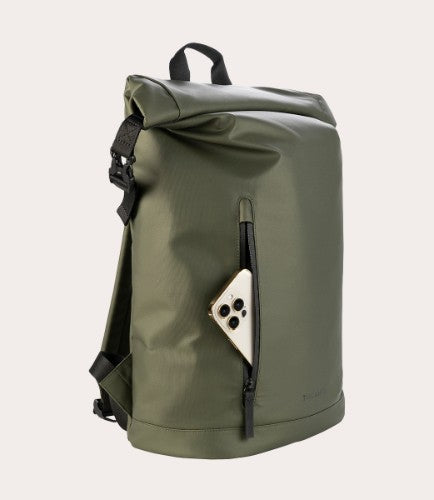 Tucano ROLLO Laptop 15.6", MacBook Pro 16" Backpack case rolltop closure Military green