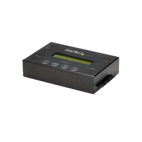 StarTech.com 1:1 Standalone Hard Drive Duplicator & Eraser, SATA HDD/SSD Disk Cloner & Eraser, LCD display, TAA Compliant, OS Independent