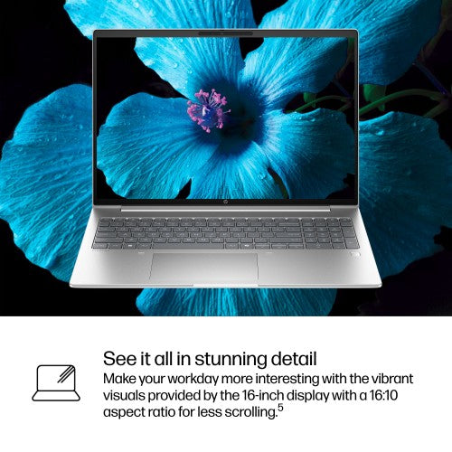 HP ProBook 4 G1i AI PC Wolf Pro Security Edition Intel Core Ultra 5 225H Laptop 40.6 cm (16") WUXGA 32 GB DDR5-SDRAM 1 TB SSD NVIDIA GeForce RTX 3050 Wi-Fi 7 (802.11be) Windows 11 Pro Silver