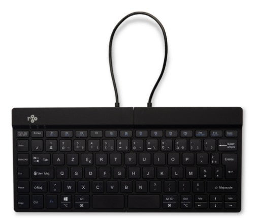 R-Go Tools Ergonomic keyboard R-Go Split Break with break software, ergonomic split keyboard, AZERTY (FR), Bluetooth, black