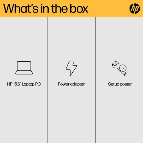 HP 15-fc0537na AMD Ryzen™ 5 7520U Laptop 39.6 cm (15.6") Full HD 8 GB LPDDR5-SDRAM 512 GB SSD Wi-Fi 6 (802.11ax) Windows 11 Home Black