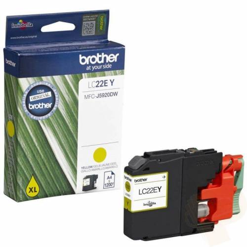 Brother LC-22EY Ink cartridge yellow, 1.2K pages ISO/IEC 24711 11,8ml for Brother MFC-J 5920